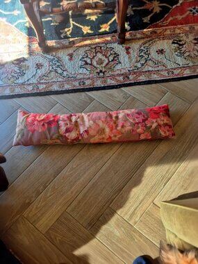 Amazing IOSIS ParisFrance  Floral 34" x 8"  Premium  Pillow